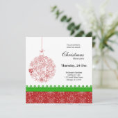 Weihnachtsschmuck Einladung (Stehend Vorderseite)