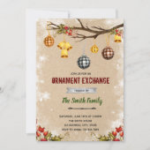 Weihnachtsschmuck Einladung (Vorderseite)