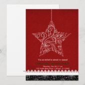 Weihnachtsschmuck Einladung (Vorne/Hinten)