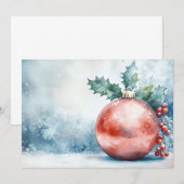 Weihnachtsschmuck Einladung (Vorne/Hinten)