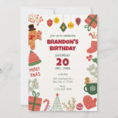 Weihnachtsschmuck Einladung (Vorderseite)