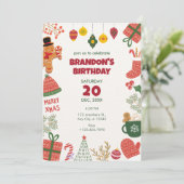 Weihnachtsschmuck Einladung (Stehend Vorderseite)