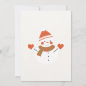 Weihnachtsschmuck Einladung (Rückseite)