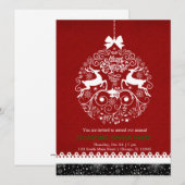 Weihnachtsschmuck Einladung (Vorne/Hinten)