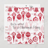 Weihnachtsschmuck Einladung (Vorne/Hinten)