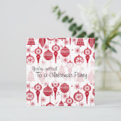 Weihnachtsschmuck Einladung (Stehend Vorderseite)