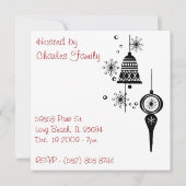 Weihnachtsschmuck Einladung (Rückseite)