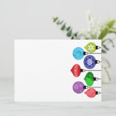 Weihnachtsschmuck Einladung (Stehend Vorderseite)