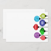 Weihnachtsschmuck Einladung (Vorne/Hinten)