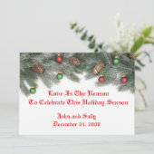 Weihnachtsschmuck Einladungen (Stehend Vorderseite)