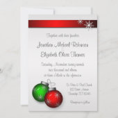 Weihnachtsschmuck Einladungen für Hochzeiten (Vorderseite)