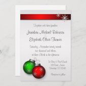 Weihnachtsschmuck Einladungen für Hochzeiten (Vorne/Hinten)