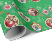 Weihnachtsschmuck Elegantes, individuelles Gesicht Geschenkpapier (Rolleneckpunkt)