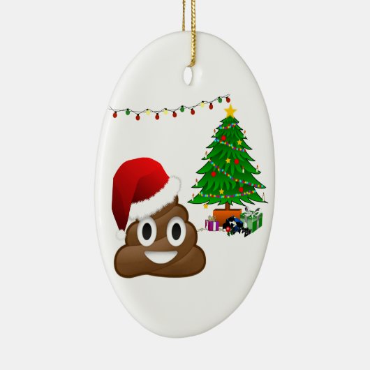 Weihnachtsschmuck Emoji-Keramik (Rechts)