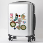 Weihnachtsschmuck, Engel, Strümpfe, Edelsteine Aufkleber (Koffer)