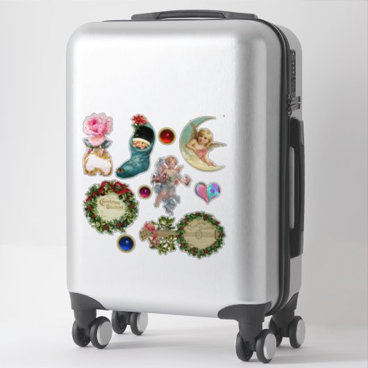 Weihnachtsschmuck, Engel, Strümpfe, Edelsteine Aufkleber (Koffer)