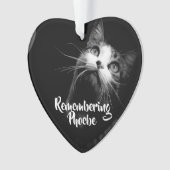 Weihnachtsschmuck Erinnern an deine Katze Ornament (Vorderseite)