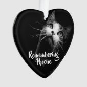 Weihnachtsschmuck Erinnern an deine Katze Ornament (Vorderseite)