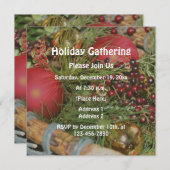 Weihnachtsschmuck Evergreens Holiday Einladung (Vorne/Hinten)
