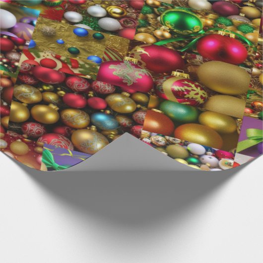 Weihnachtsschmuck Extravaganza Wrapping Paper Geschenkpapier (Ecke)