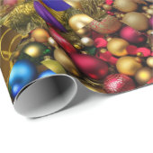 Weihnachtsschmuck Extravaganza Wrapping Paper Geschenkpapier (Rolleneckpunkt)