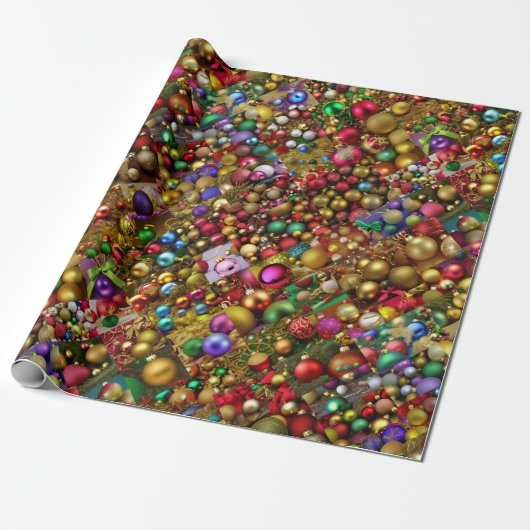 Weihnachtsschmuck Extravaganza Wrapping Paper Geschenkpapier (Ungerollt)