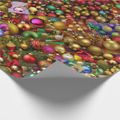 Weihnachtsschmuck Extravaganza Wrapping Paper Geschenkpapier (Ecke)