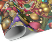 Weihnachtsschmuck Extravaganza Wrapping Paper Geschenkpapier (Rolleneckpunkt)
