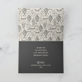 Weihnachtsschmuck Falten Foto Feiertagskarte (Innenseite)