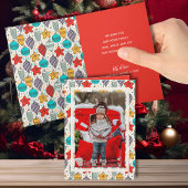 Weihnachtsschmuck Falten Foto Feiertagskarte