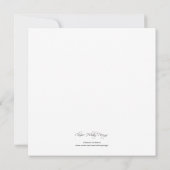 Weihnachtsschmuck Feierliche Feier Einladung zum B (Rückseite)