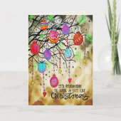 Weihnachtsschmuck Feierliche Fröhliche Farben Karte (Vorderseite)
