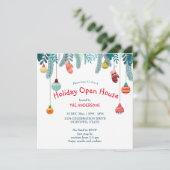 Weihnachtsschmuck Feiertag Einladung zum offenen H (Stehend Vorderseite)
