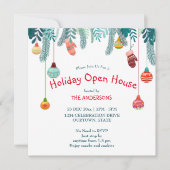 Weihnachtsschmuck Feiertag Einladung zum offenen H (Vorderseite)