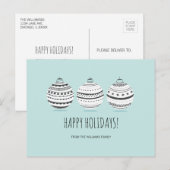 Weihnachtsschmuck Feiertag Postkarte (Vorne/Hinten)