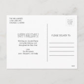 Weihnachtsschmuck Feiertag Postkarte (Rückseite)