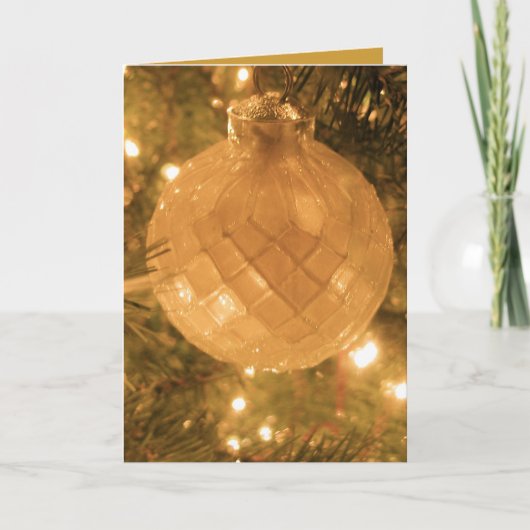 Weihnachtsschmuck Feiertagskarte (Vorderseite)