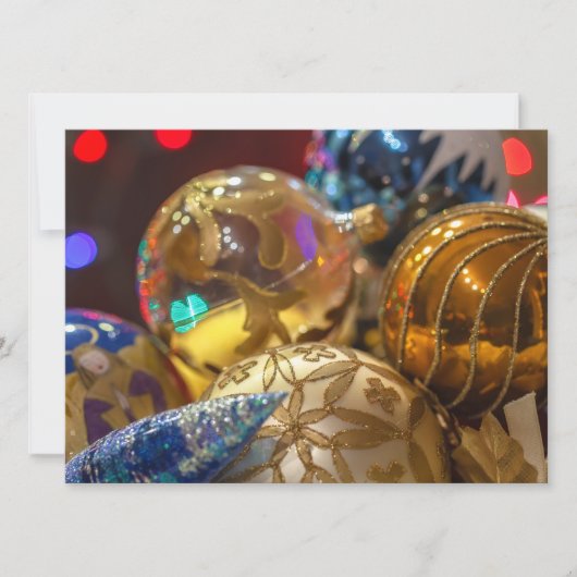 Weihnachtsschmuck Feiertagskarte (Vorderseite)