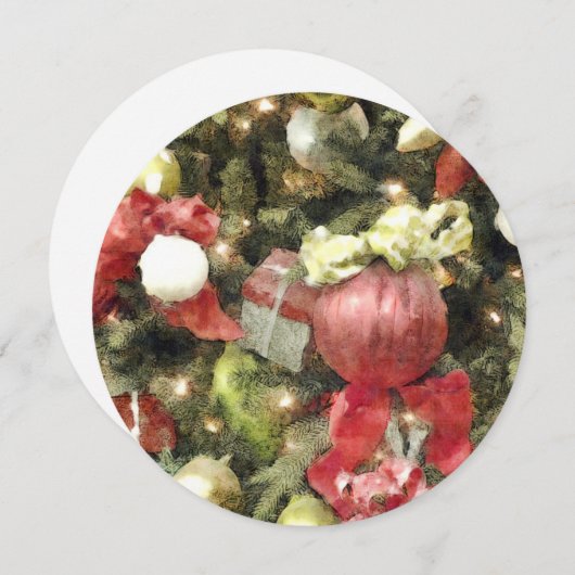 Weihnachtsschmuck Feiertagskarte (Vorne/Hinten)