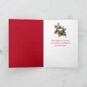 Weihnachtsschmuck Feiertagskarte (Innenseite)