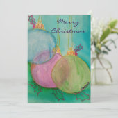 Weihnachtsschmuck Feiertagskarte (Stehend Vorderseite)