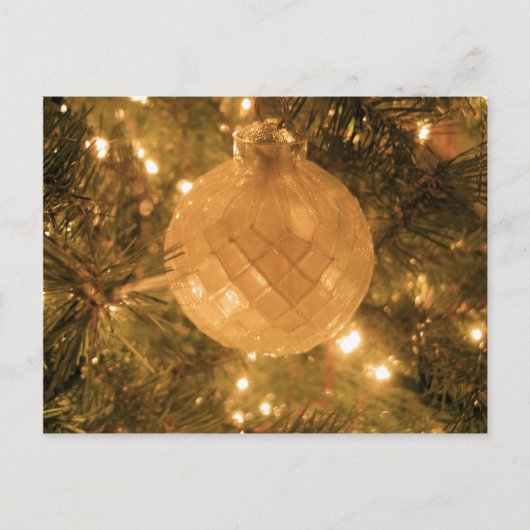 Weihnachtsschmuck Feiertagspostkarte (Vorderseite)