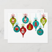 Weihnachtsschmuck Feiertagspostkarte (Vorne/Hinten)