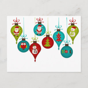 Weihnachtsschmuck Feiertagspostkarte