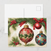 Weihnachtsschmuck Feiertagspostkarte (Vorne/Hinten)
