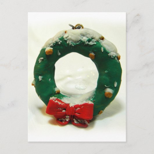 Weihnachtsschmuck Feiertagspostkarte (Vorderseite)