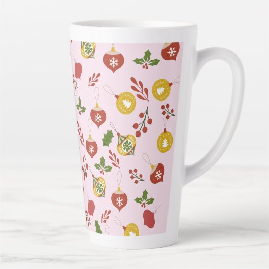 Weihnachtsschmuck Festliche Grüne Rosa Milchtasse (Rechts)