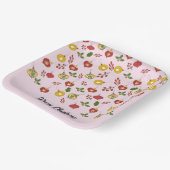 Weihnachtsschmuck Festliche Grüne Rosa Pappteller (Gewinkelt)