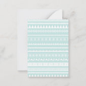 Weihnachtsschmuck Festtage Mini-Karte Mitteilungskarte (Rückseite)