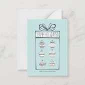 Weihnachtsschmuck Festtage Mini-Karte Mitteilungskarte (Vorderseite)